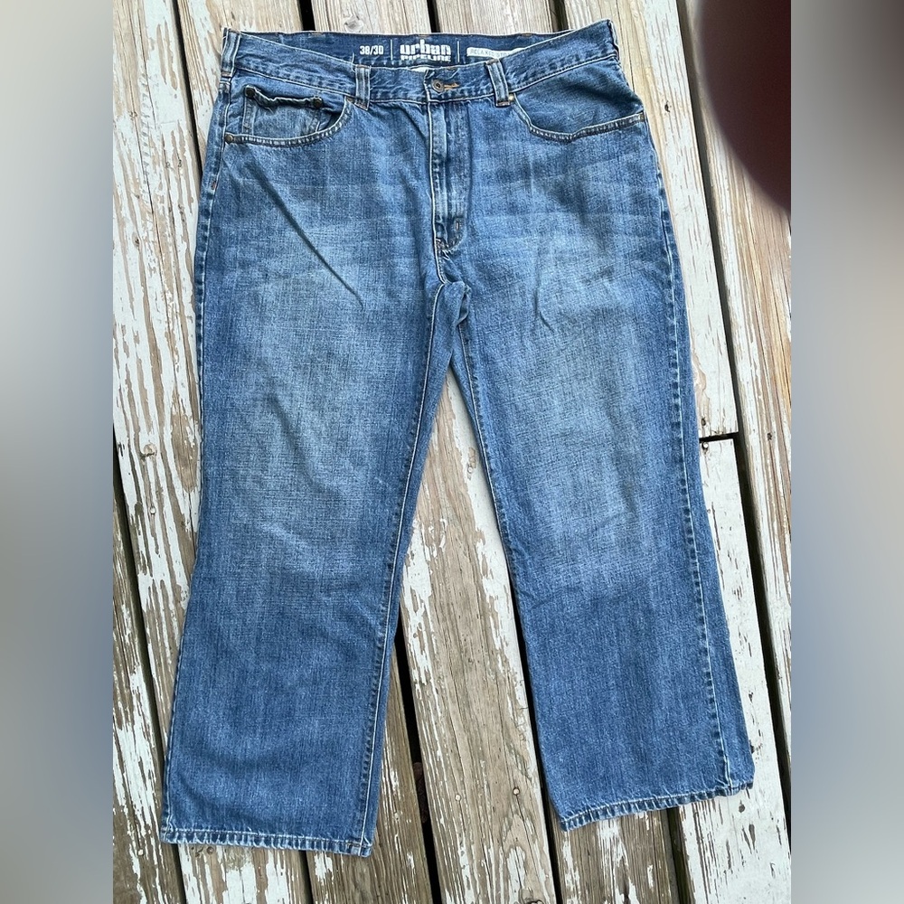 Men’s Urban Pipeline Relaxed Fit Blue Jeans